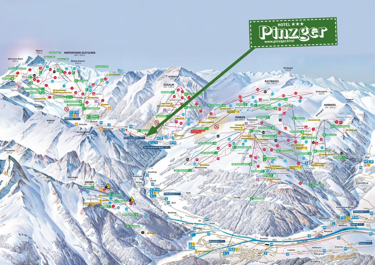 Hotel Pinzger 턱스 외부 사진